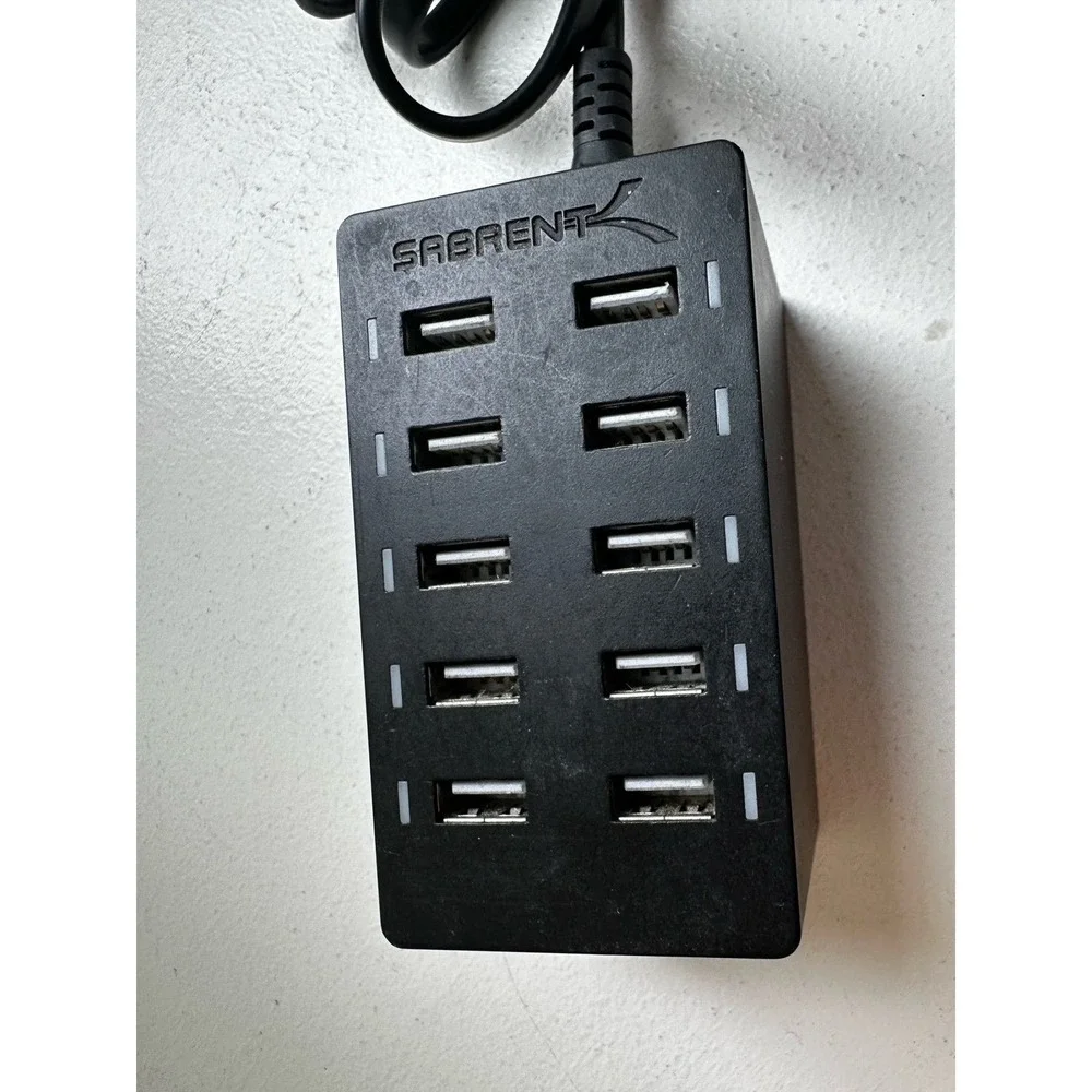 Sabrent 10-port USB rapid charging station iPhone Samsung